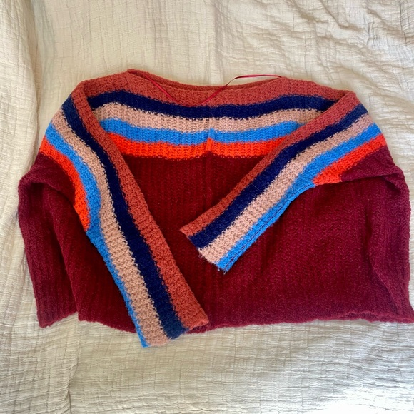 Free People Sweaters - Free People Multicolor Striped Sweater